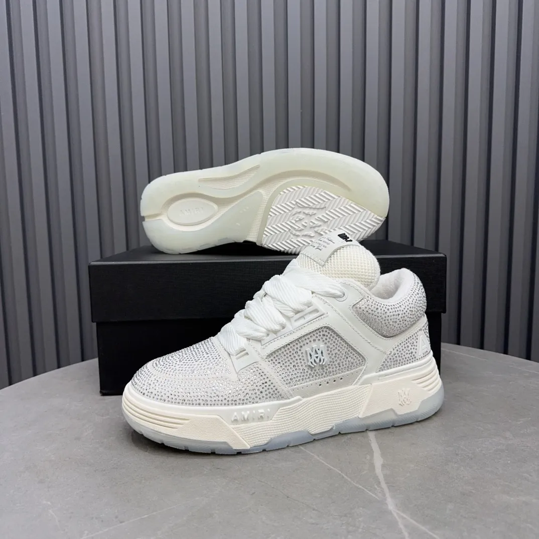 Men's shoes 💰760💰 AMIRI AMIRI fashion brand hot sale 🔥 Available all year round, couples 💑 Official website synchronization Imported fabrics 1⃣️ vs 1⃣️ replica, original factory special original sole, 35-45 (45. non-refundable)